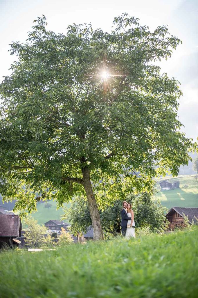 Hochzeitsfotograf Obwalden Hochzeit auf dem Landenberg und Ramersberg in Obwalden, oberhalb von Sarnen