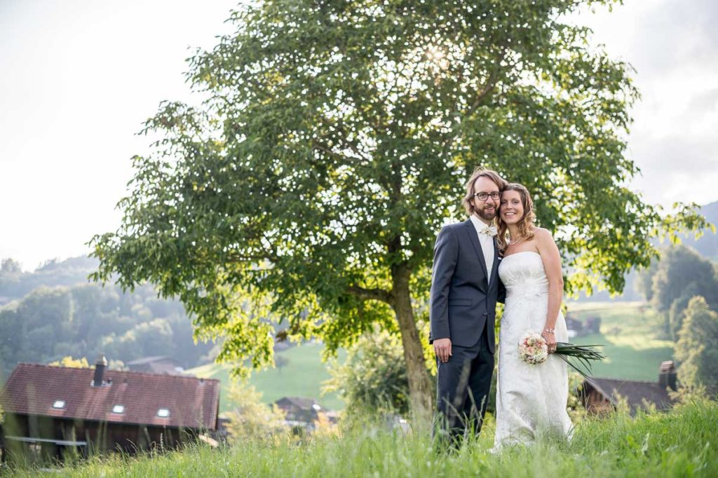 Hochzeitsfotograf Obwalden Hochzeit auf dem Landenberg und Ramersberg in Obwalden, oberhalb von Sarnen