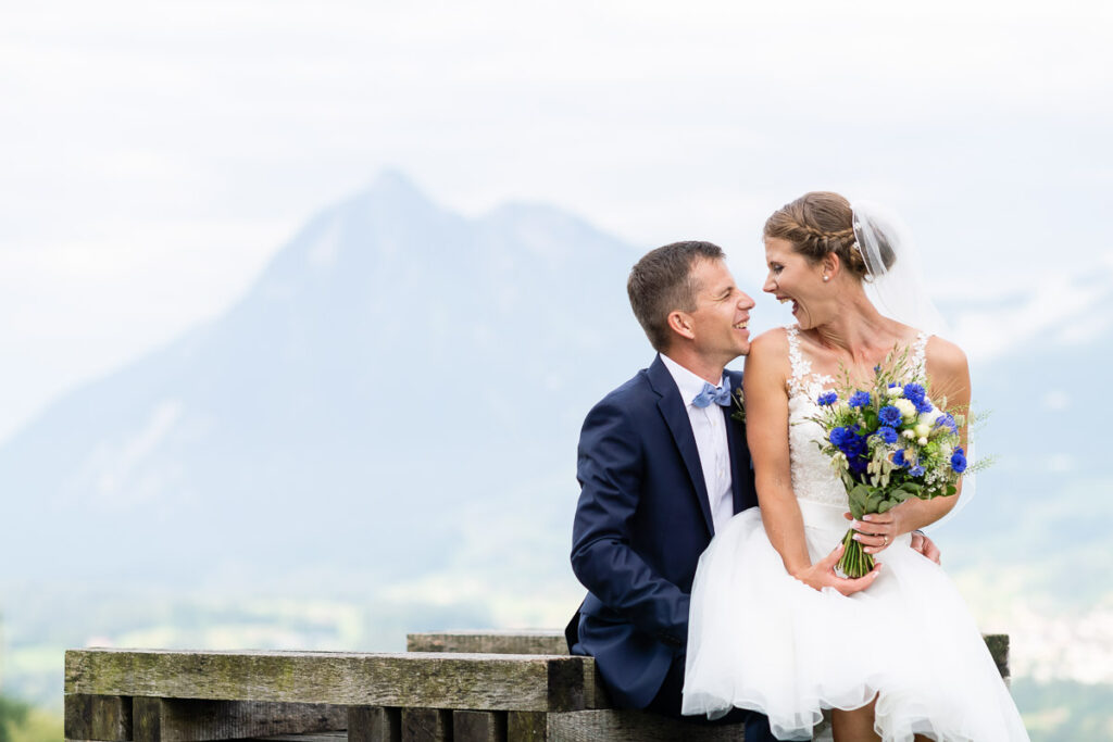 Hochzeit Mirjam&Christian Hochzeit auf dem Landenberg in Sarnen (Obwalden), Fotoshooting bei Ramersberg Kapelle.