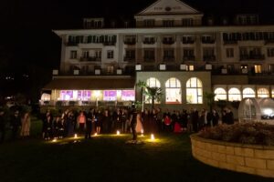 Hochzeit in Kirche Merlingen Kanton Bern Hochzeitsfeier im Parkhotel Gunten