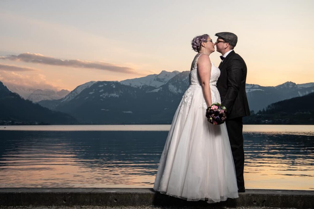 Zivile Hochzeit in Sarnen und Fotoshooting im Seefeld in Sarnen