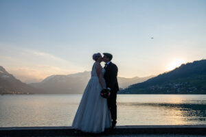 Zivile Hochzeit in Sarnen und Fotoshooting im Seefeld in Sarnen