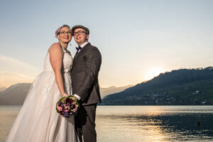 Zivile Hochzeit in Sarnen und Fotoshooting im Seefeld in Sarnen