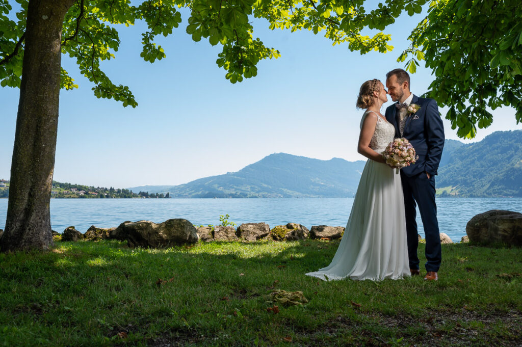 Hochzeit in der reformierten Kirche in Hergiswil Nidwalden Hochzeitsfeier im Engel in Stans