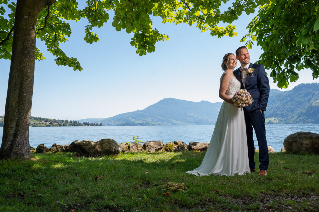 Hochzeit in der reformierten Kirche in Hergiswil Nidwalden Hochzeitsfeier im Engel in Stans