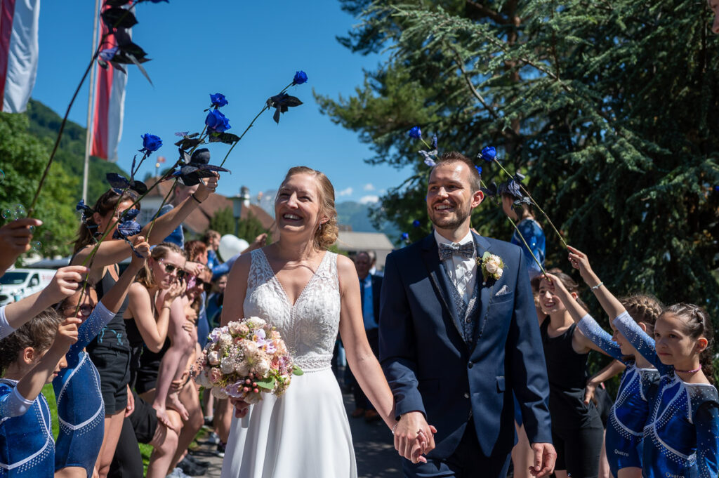 Hochzeit in der reformierten Kirche in Hergiswil Nidwalden Hochzeitsfeier im Engel in Stans