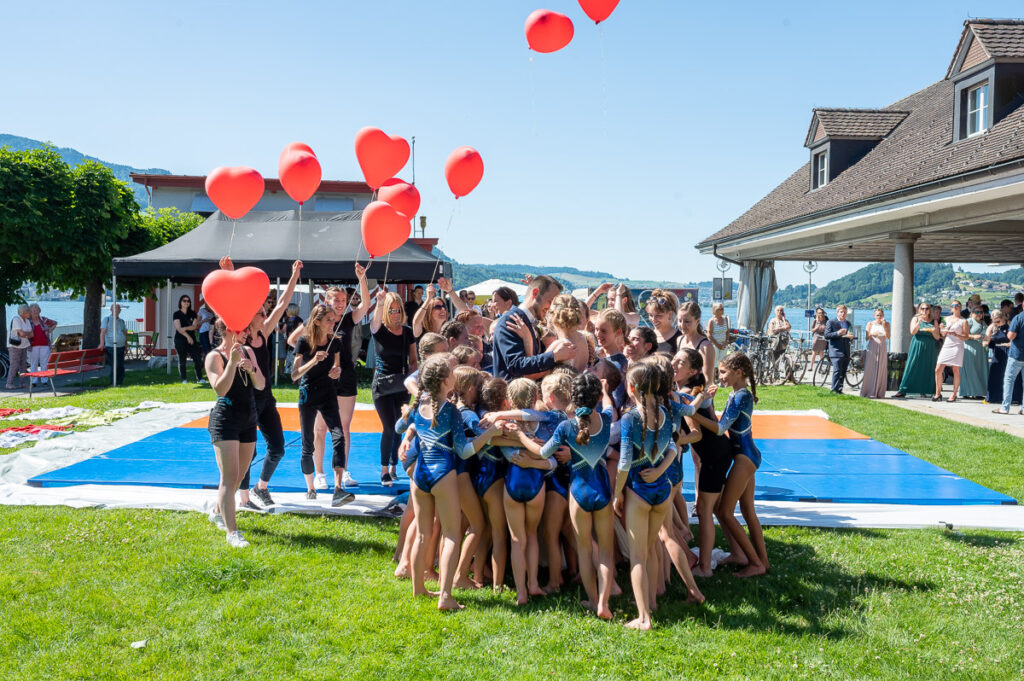 Hochzeit in der reformierten Kirche in Hergiswil Nidwalden Hochzeitsfeier im Engel in Stans