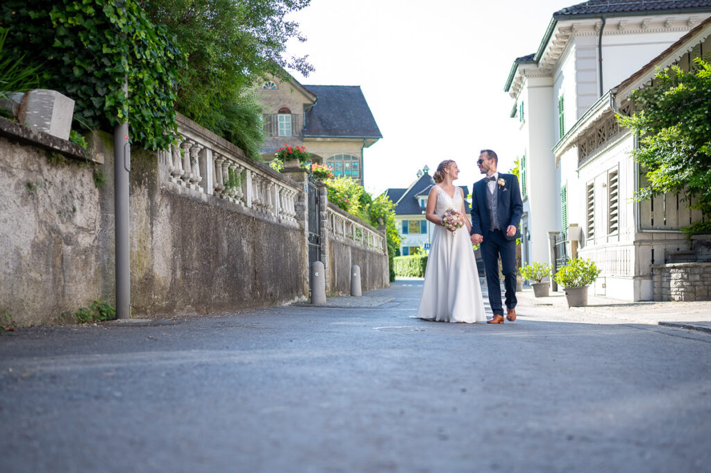 Hochzeit in der reformierten Kirche in Hergiswil Nidwalden Hochzeitsfeier im Engel in Stans
