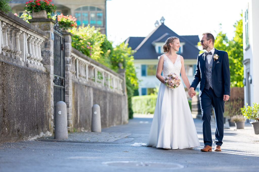 Hochzeit in der reformierten Kirche in Hergiswil Nidwalden Hochzeitsfeier im Engel in Stans
