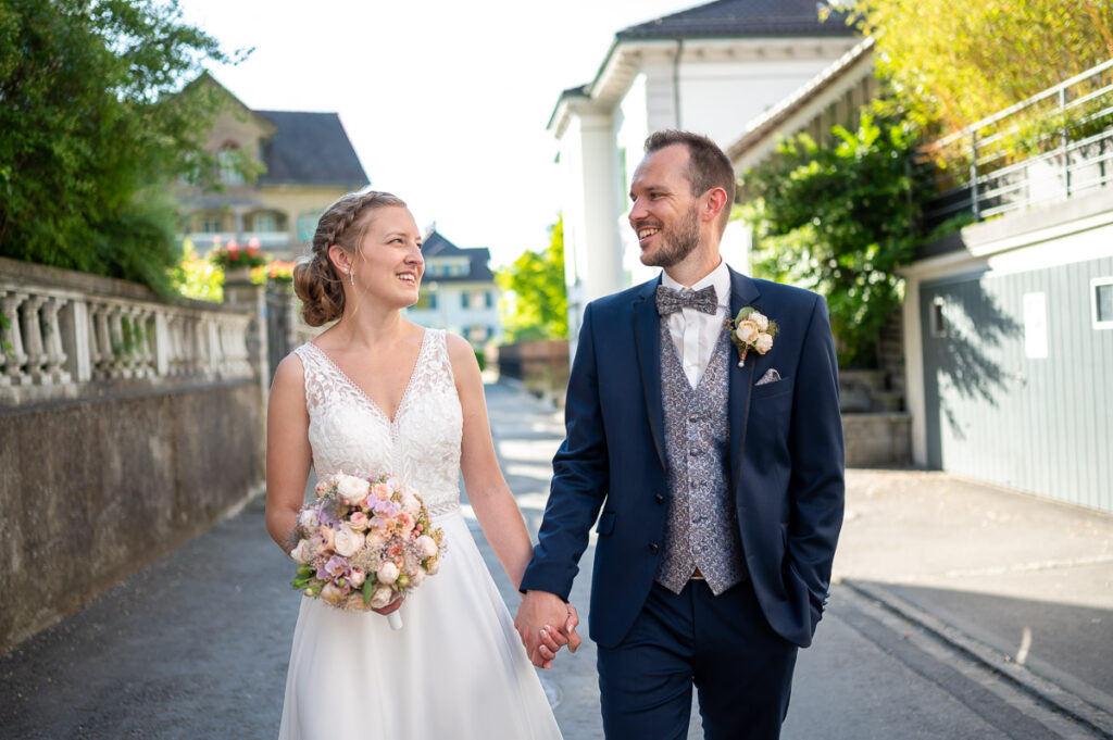 Hochzeit in der reformierten Kirche in Hergiswil Nidwalden Hochzeitsfeier im Engel in Stans