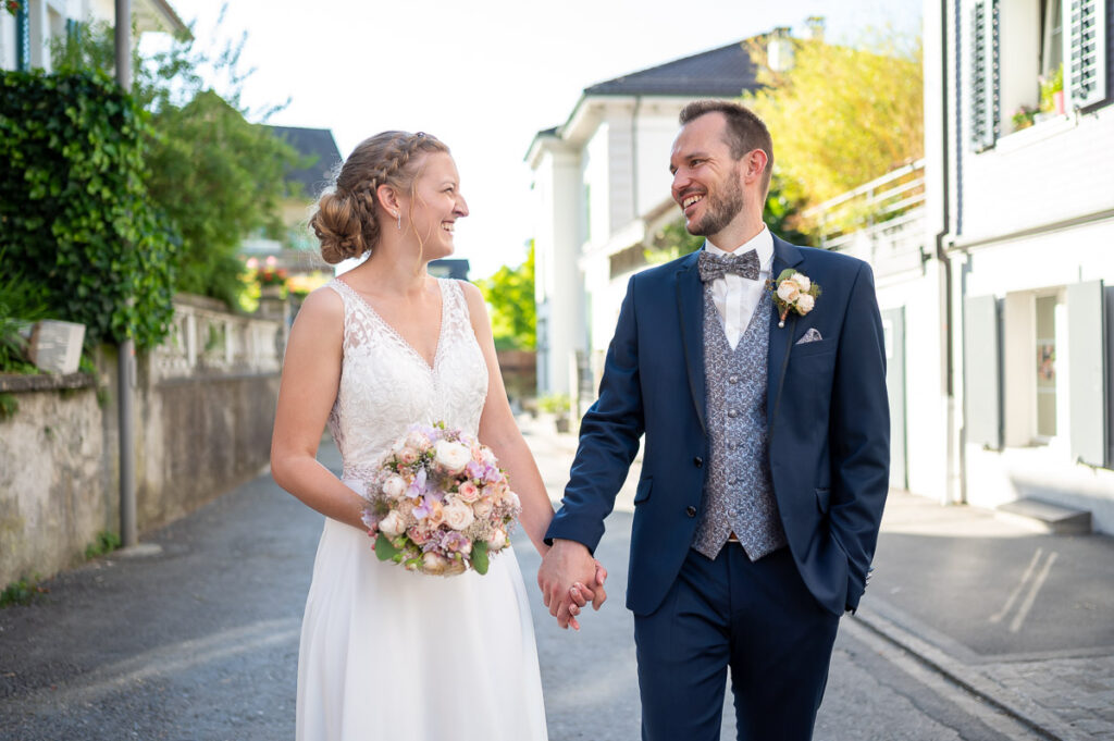 Hochzeit in der reformierten Kirche in Hergiswil Nidwalden Hochzeitsfeier im Engel in Stans