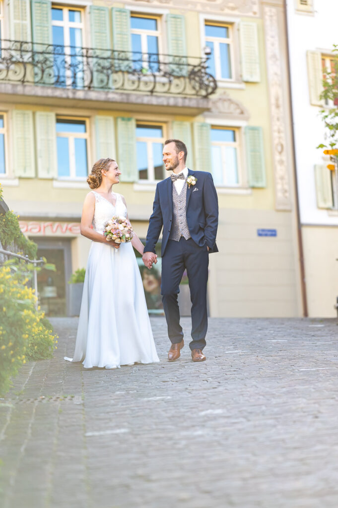 Hochzeit in der reformierten Kirche in Hergiswil Nidwalden Hochzeitsfeier im Engel in Stans