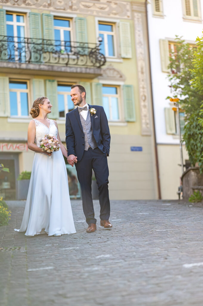 Hochzeit in der reformierten Kirche in Hergiswil Nidwalden Hochzeitsfeier im Engel in Stans
