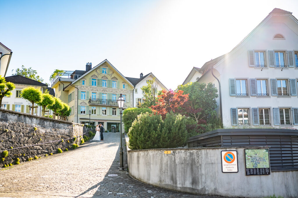 Hochzeit in der reformierten Kirche in Hergiswil Nidwalden Hochzeitsfeier im Engel in Stans